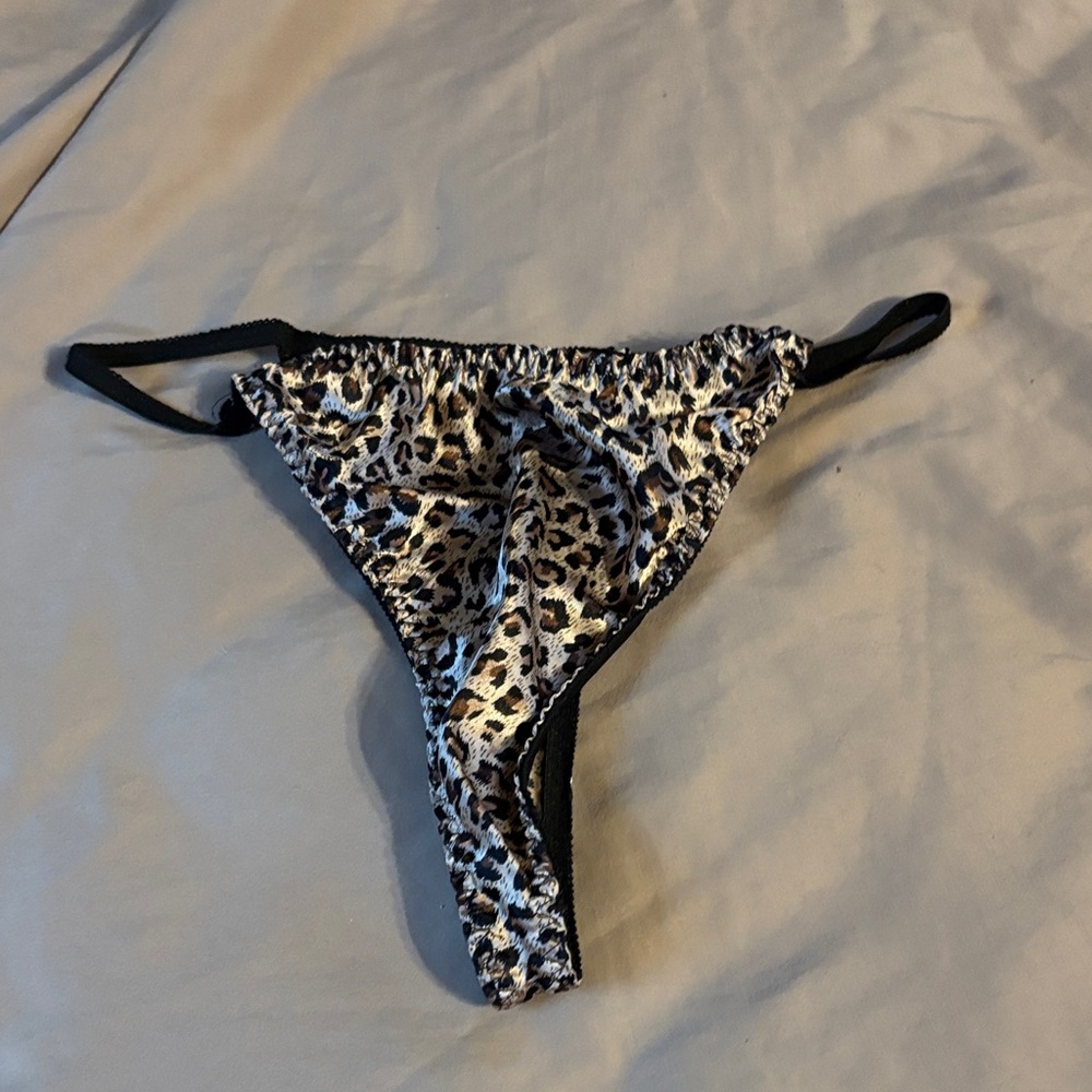 Leopard Print Thong